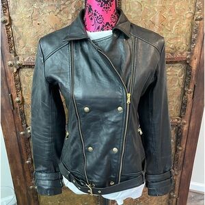 Thread Needle leather‎ jacket L